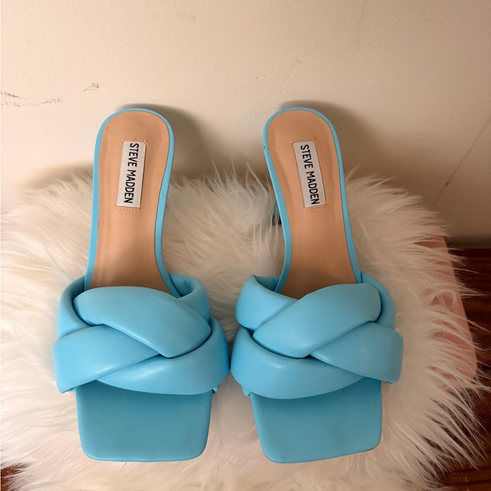 Steve Madden Women's Light Blue Latta Sandals